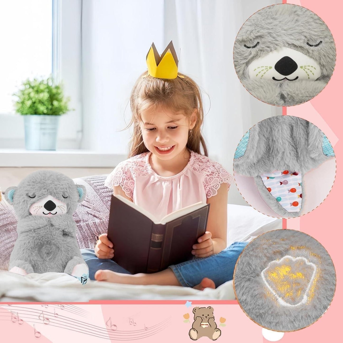 LullaBear: Rhythmic Breathing & Soothing Sound Plush Toy