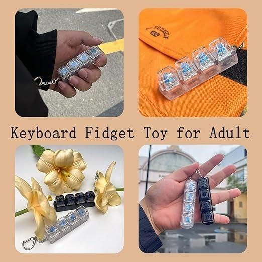 ASMR Pocket Clicker: Mechanical Switch Fidget Toy