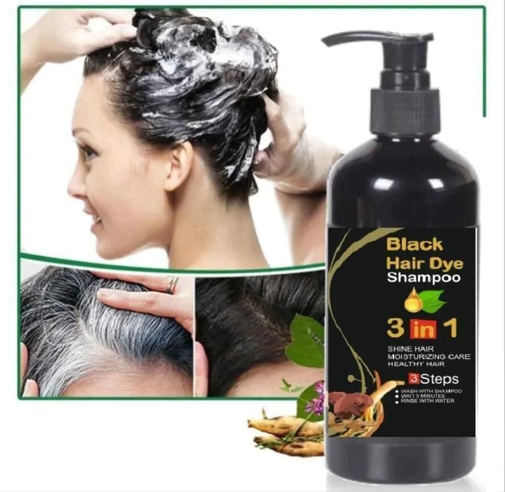 Grey-Away 3-in-1 Shampoo: Professional Hair Dye for All Hair Types