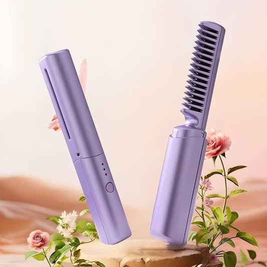 Meneflix™ Pocket Stylist: Cordless Rechargeable Mini Hair Straightener