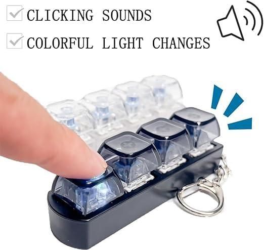 ASMR Pocket Clicker: Mechanical Switch Fidget Toy