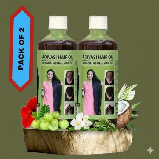 Adivasi Nilgeri Herbal Hair Growth Oil 125ML (Pack of 2)